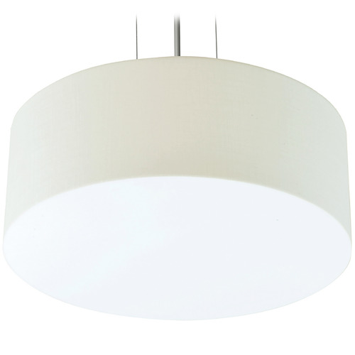 AFX Lighting Afx Lighting Anton Satin Nickel LED Pendant Light with Drum Shade ANP1932LAJUDSN-LW