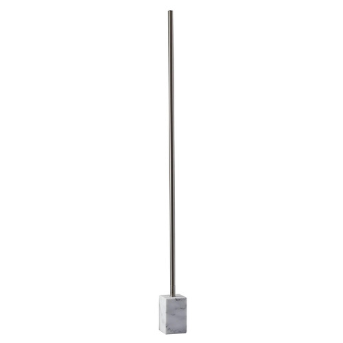 Adesso Home Lighting Adesso Home Felix Brushed Steel and White Marble LED Floor Lamp 3607-22
