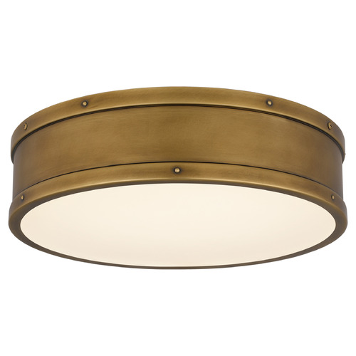 Quoizel Lighting Quoizel Lighting Ahoy Weathered Brass LED Flushmount Light QFL5224WS