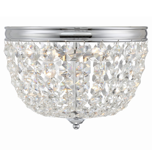Crystorama Lighting Crystorama Lighting Nola Polished Chrome Flushmount Light NOL-312-CH-CL-MWP