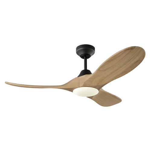 Visual Comfort Fan Collection Visual Comfort Fan Collection Maverick Smart 44 LED Midnight Black LED Ceiling Fan with Light 3MAVSM44MBKNHD