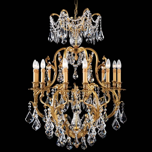 Metropolitan Lighting Crystal Chandelier in French Gold by Metropolitan Lighting N9701