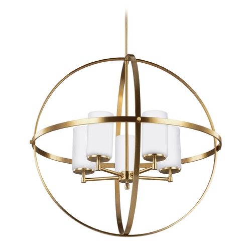 Generation Lighting Alturas 27.25-Inch Pendant in Satin Brass by Generation Lighting 3124605-848