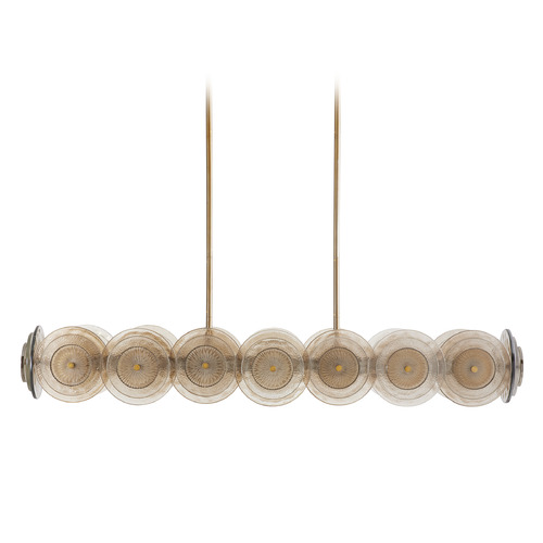 Arteriors Home Lighting Kinlee 51-Inch Linear Chandelier in Antique Brass by Arteriors Home 82012