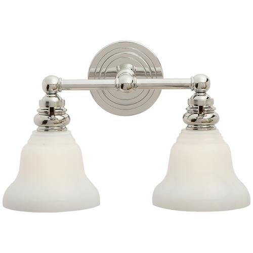 Visual Comfort Signature Collection E.F. Chapman Boston 2-Light in Polished Nickel by Visual Comfort Signature SL2932PNSLEGWG