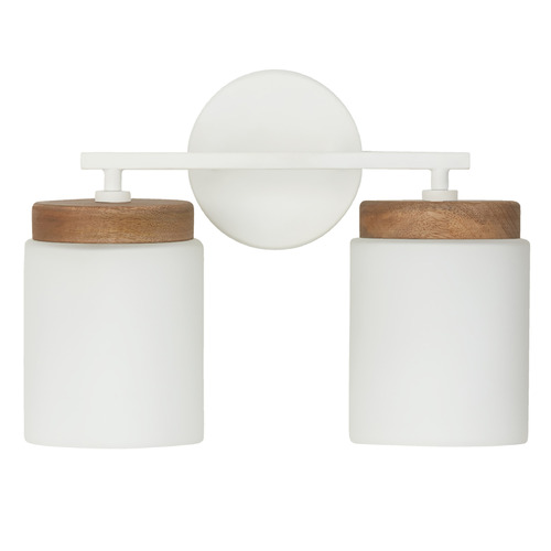 Capital Lighting Capital Lighting Liam Light Wood and White Bathroom Light 150921LT-547