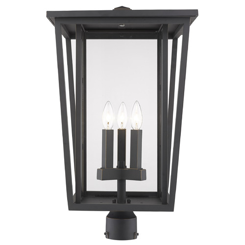 Z-Lite Seoul Oil Rubbed Bronze Post Light by Z-Lite 571PHXLR-ORB