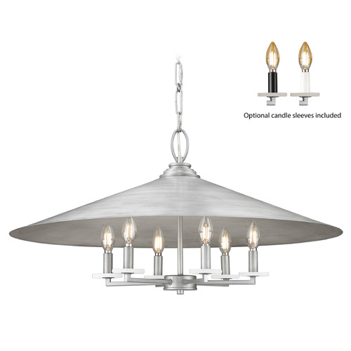 Z-Lite Z-Lite Rialto Signature Pewter Pendant Light with Coolie Shade 1953-32SPT