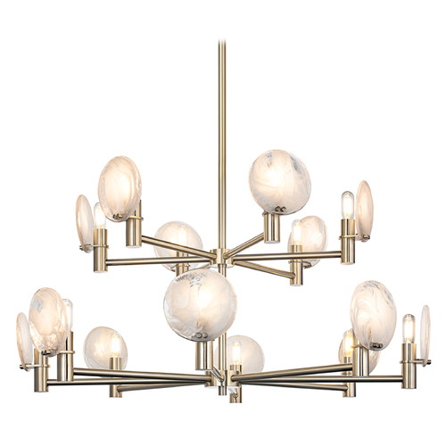 Matteo Lighting Matteo Lighting Cloudburst Champagne Gold LED Chandelier C33814CG