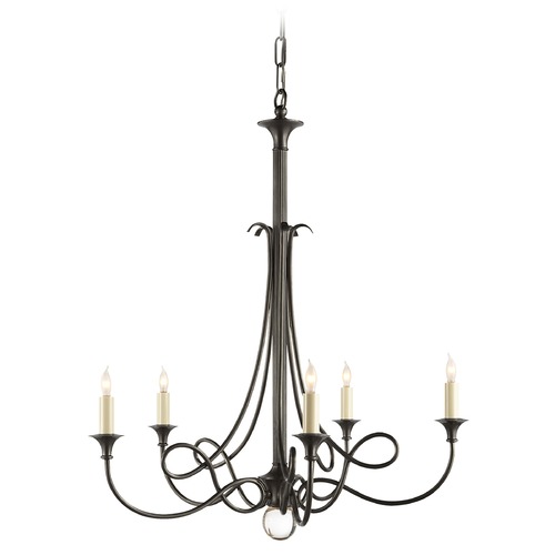 Visual Comfort Signature Collection Eric Cohler Twist Chandelier in Bronze by Visual Comfort Signature SC5015BZ