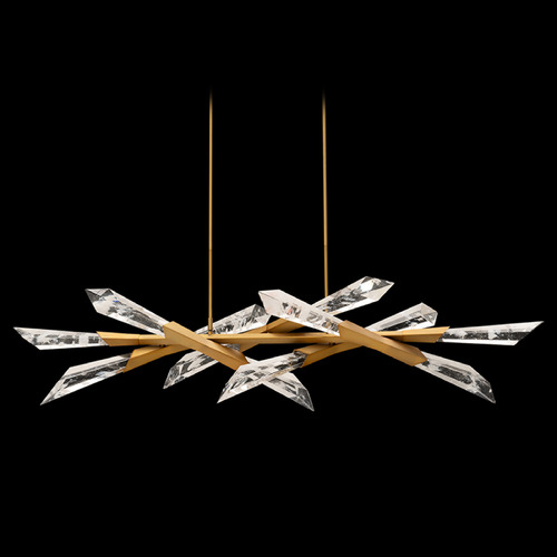 Schonbek Beyond Schonbek Beyond Solitude Aged Brass LED Island Light BPD31460-AB