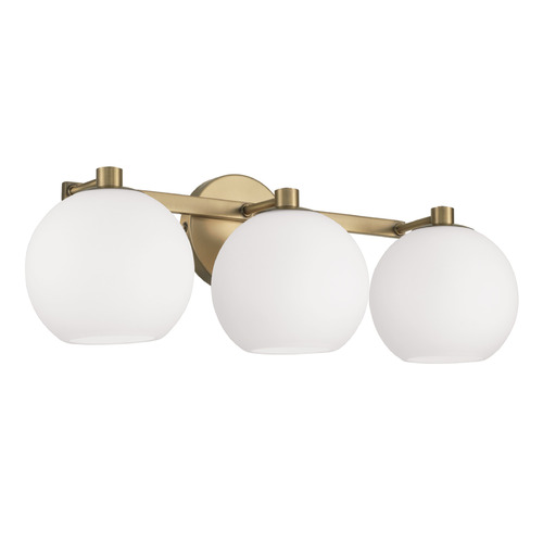 HomePlace by Capital Lighting Homeplace By Capital Lighting Ansley Aged Brass Bathroom Light 152131AD-548