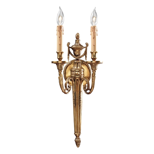 Metropolitan Lighting Sconce Wall Light in French Gold by Metropolitan Lighting N9602