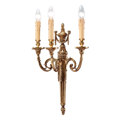 Metropolitan Lighting Sconce Wall Light in French Gold by Metropolitan Lighting N9603