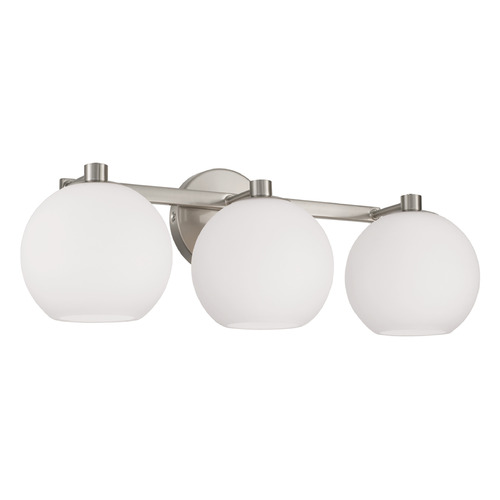 HomePlace by Capital Lighting Homeplace By Capital Lighting Ansley Brushed Nickel Bathroom Light 152131BN-548