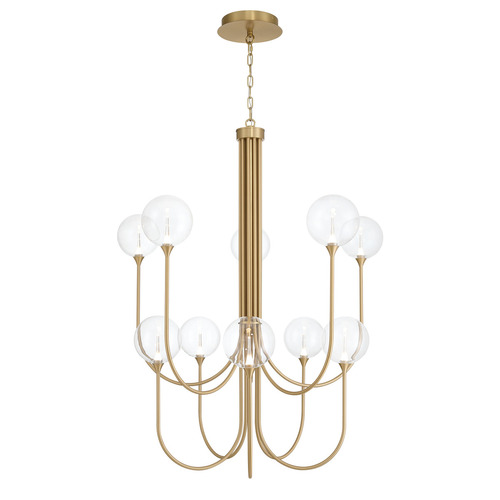 Eurofase Lighting Lissa 10-Light LED Grand Chandelier in Gold by Eurofase Lighting 48925-013