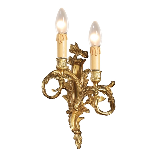 Metropolitan Lighting Sconce Wall Light in French Gold by Metropolitan Lighting N9672