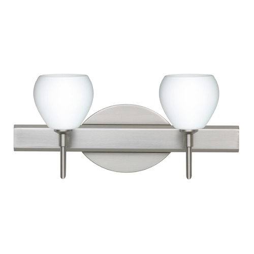 Besa Lighting Besa Lighting Tay Satin Nickel LED Bathroom Light 2SW-560507-LED-SN