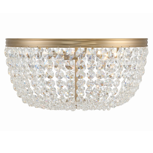 Crystorama Lighting Crystorama Lighting Nola Vibrant Gold Flushmount Light NOL-320-VG-CL-MWP