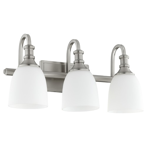 Quorum Lighting Richmond Satin Nickel Bathroom Light by Quorum Lighting 5011-3-65
