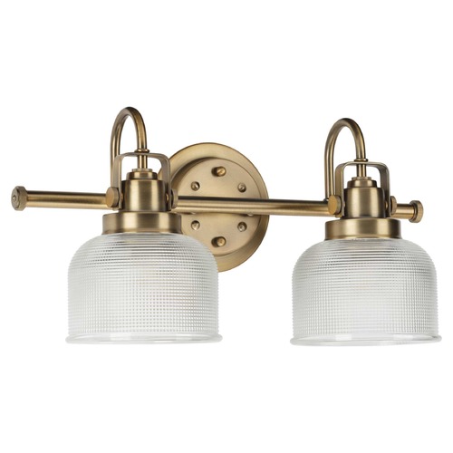 Progress Lighting Archie Vintage Brass 2-Light Bathroom Light by Progress Lighting P2991-163