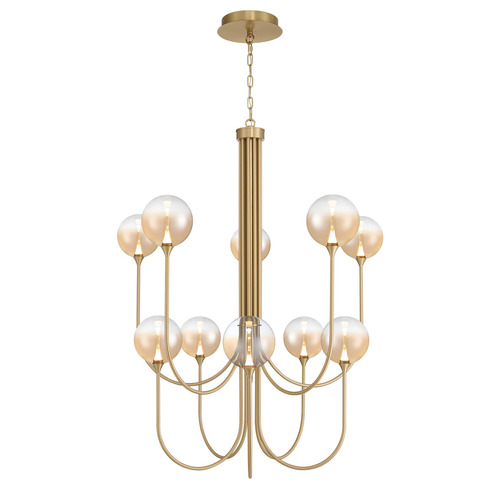 Eurofase Lighting Lissa 10-Light LED Grand Chandelier in Gold by Eurofase Lighting 48925-036