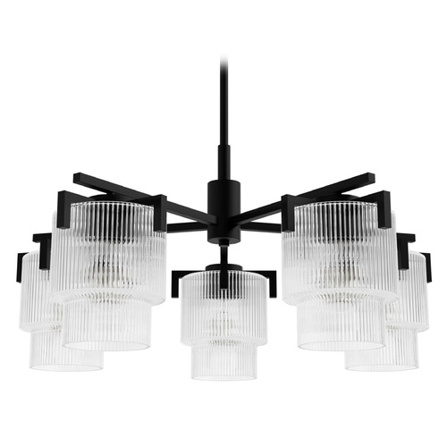 Hunter Fan Company Hunter Fan Company Ontario Matte Black Chandelier 13137