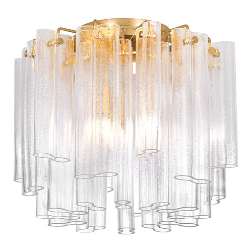 Corbett Lighting Corbett Lighting Varenna Vintage Gold Leaf LED Semi-Flushmount Light 502-20-VGL