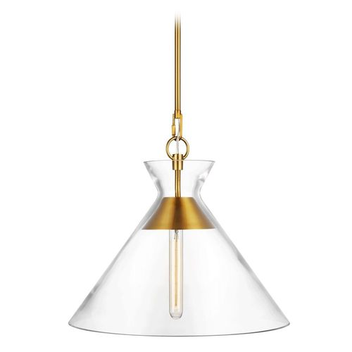 Visual Comfort Studio Collection Chapman & Meyers Atlantic 18-Inch Burnished Brass Pendant by Visual Comfort Studio CP1031BBS