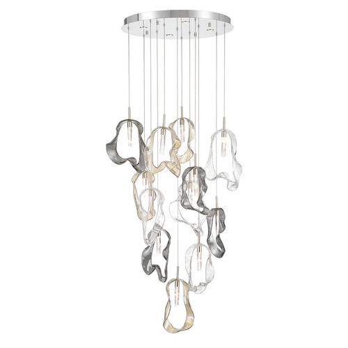 Eurofase Lighting Norah 12-Light LED Chandelier in Polished Nickel by Eurofase Lighting 49237-023