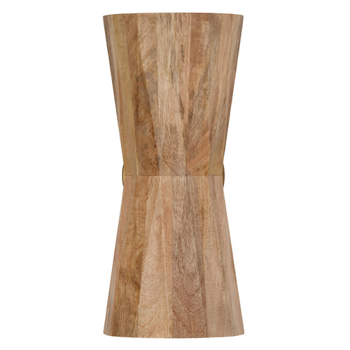 Capital Lighting Capital Lighting Nadeau Light Wood and Patinaed Brass Vertical Bathroom Light 651021LW