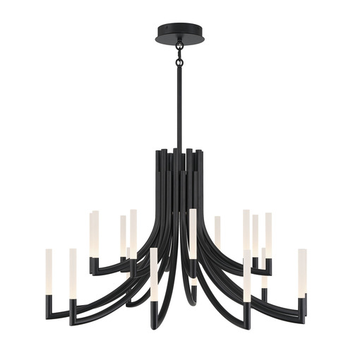 Eurofase Lighting Olette 42-Inch LED Grand Chandelier in Black by Eurofase Lighting 49012-033
