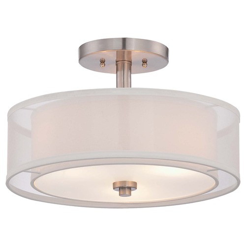 Minka Lavery Parsons Studio Brushed Nickel Semi-Flush Mount by Minka Lavery 4107-84