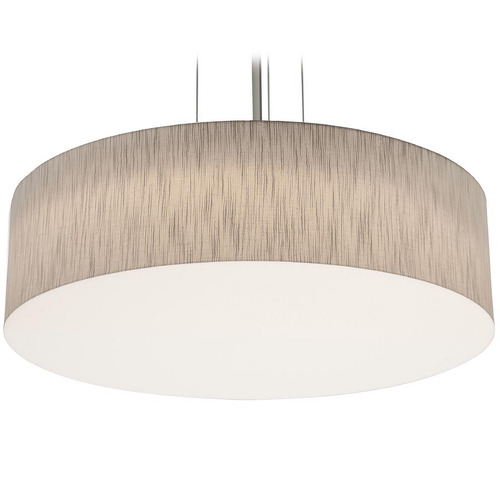 AFX Lighting Afx Lighting Anton Satin Nickel LED Pendant Light with Drum Shade ANP2432L5AJUDSN-JT
