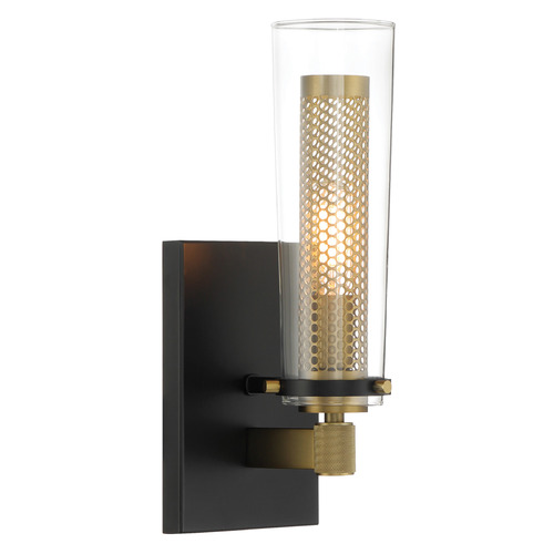 Minka Lavery Emmerham Wall Sconce in Coal & Soft Brass by Minka Lavery 2181-726