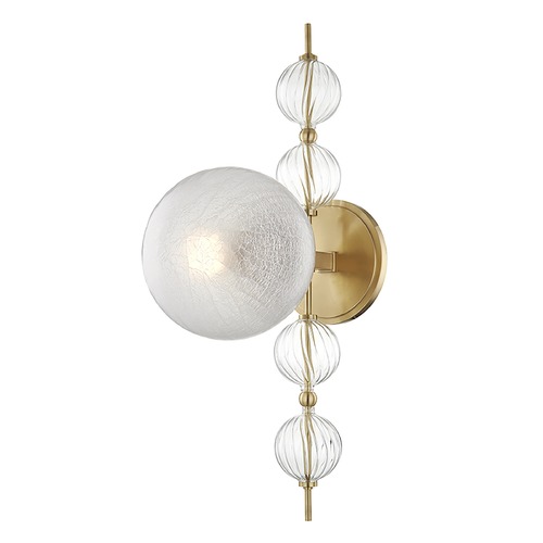 Hudson Valley Lighting Calypso Aged Brass Sconce by Hudson Valley Lighting 6400-AGB