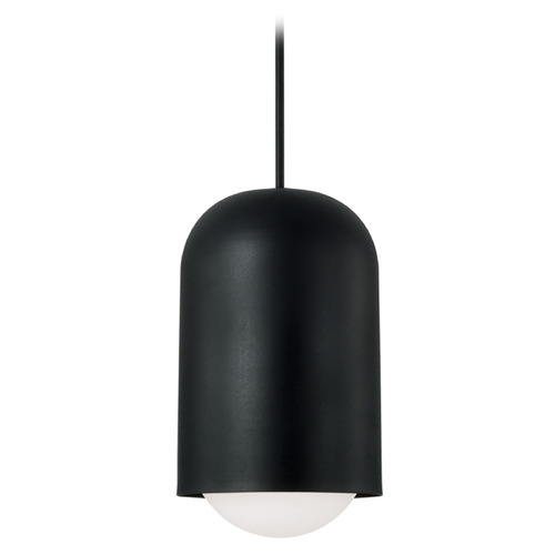 Capital Lighting Capital Lighting Dolby Black Iron Pendant Light with Bowl / Dome Shade 351612BI