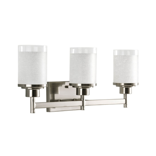 Progress Lighting Alexa Bathroom Light in Brushed Nickel by Progress Lighting P2978-09