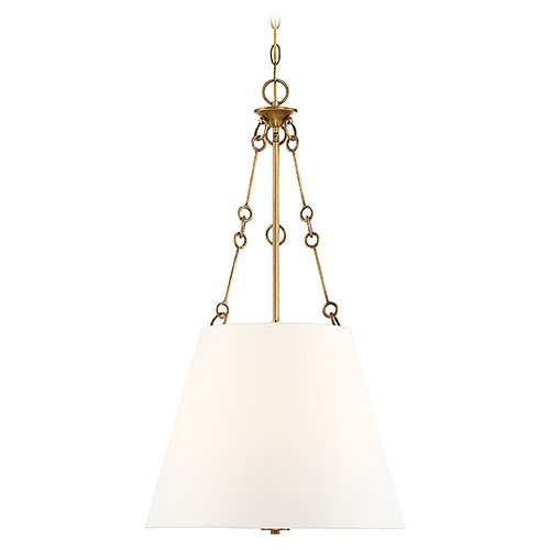 Savoy House Austin Warm Brass Pendant by Savoy House 7-2201-4-322