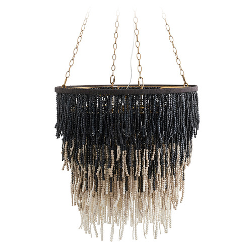 Arteriors Home Lighting Lizzy 30-Inch Wide Chandelier in Black, Gray & White by Arteriors Home 85024