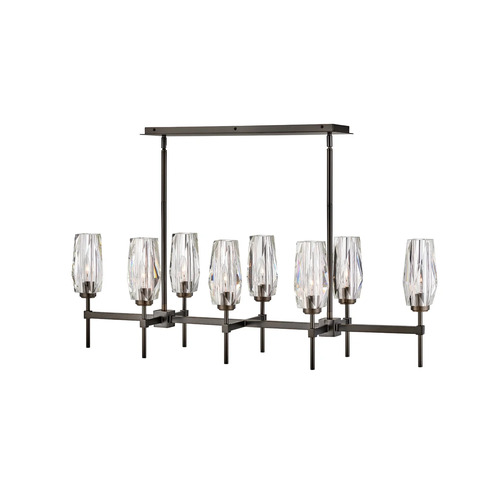 Hinkley Ana 8-Light Linear Chandelier in Black Oxide by Hinkley Lighting  38256BX
