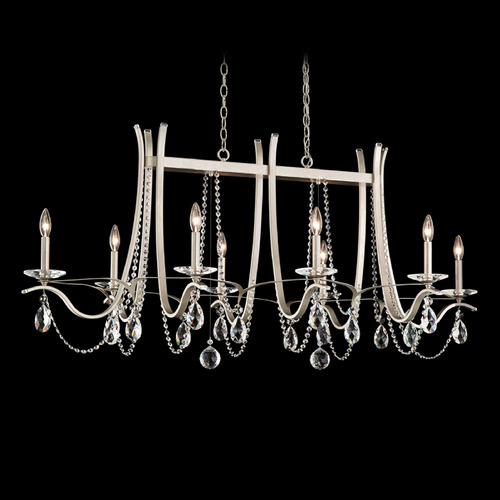 Schonbek Lighting Schonbek Worldwide Lighting Vesca Antique Silver Crystal Chandelier VA8436N-48R