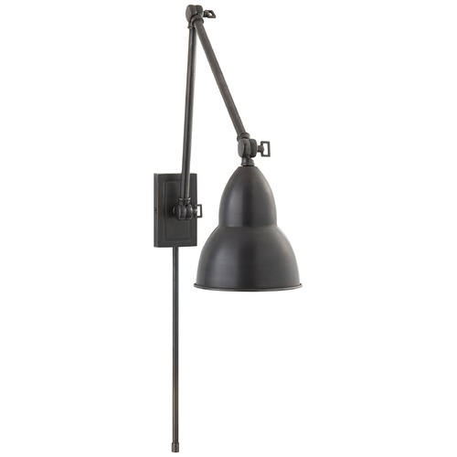 Visual Comfort Signature Collection Studio VC French Convertible Library Wall Lamp in Bronze by Visual Comfort Signature S2602BZ