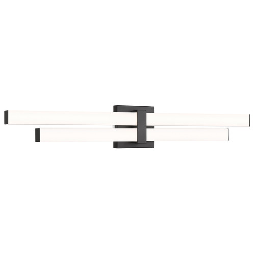 Z-Lite Z-Lite Zane Matte Black LED Vertical Bathroom Light 1008-32W-MB-LED