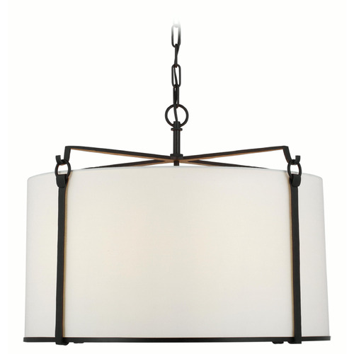 Visual Comfort Signature Collection Ian K. Fowler Aspen Hanging Shade in Blackened Rust by VC Signature  S5035BR-L