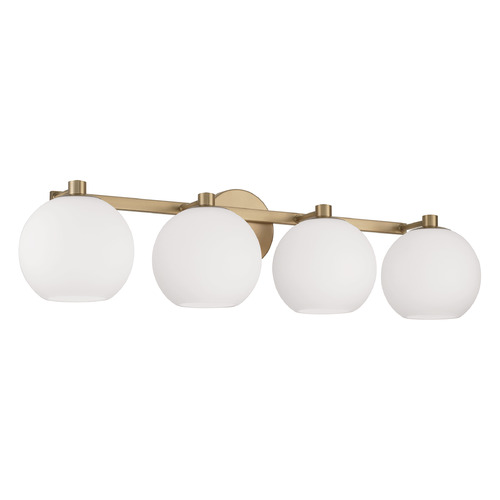 HomePlace by Capital Lighting Homeplace By Capital Lighting Ansley Aged Brass Bathroom Light 152141AD-548