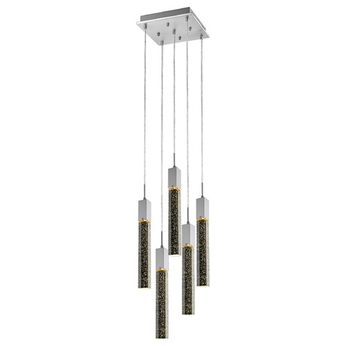 Avenue Lighting Glacier Avenue 5-Light Polished Chrome LED Multi-Light Pendant by Avenue Lighting HF1900-5-GL-CH
