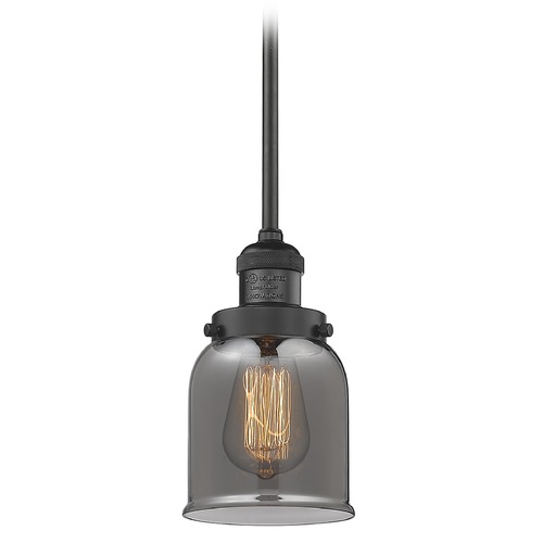Innovations Lighting Small Bell Matte Black Mini Pendant by Innovations Lighting 201S-BK-G53