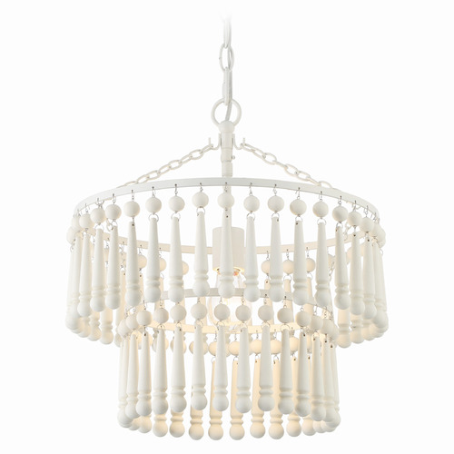 Crystorama Lighting Crystorama Lighting Tiana Matte White Pendant Light TIA-7100-MT
