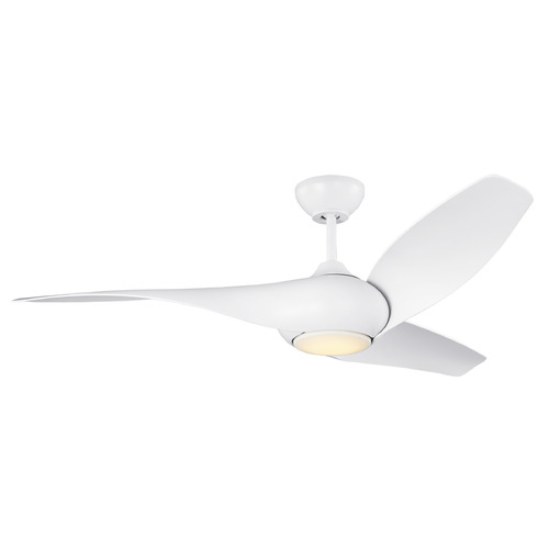 Visual Comfort Fan Collection Topan 52-Inch LED Smart Fan in Matte White by VC Fan Collection 3TNSM52RZWD